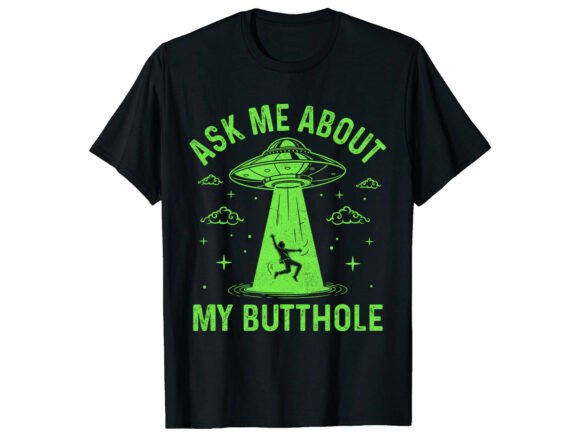 Alien Abduction UFO Humor T-Shirt Graphics