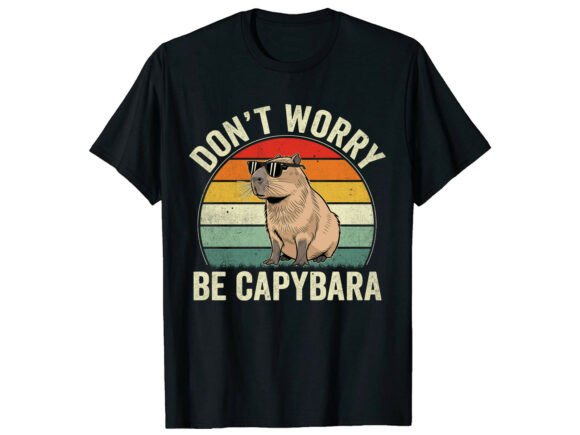 Be Capybara Retro Animal Funny T-Shirt: A Graphics Gem for T-Shirt Designs
