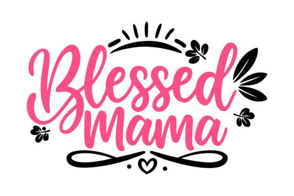 Blessed Mama T-Shirt: Charming Graphics for Local Brands