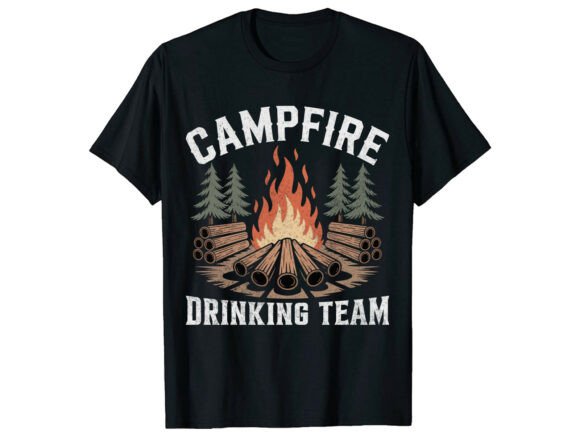 Campfire Drinking Team T-Shirt: A Graphics Must-Have