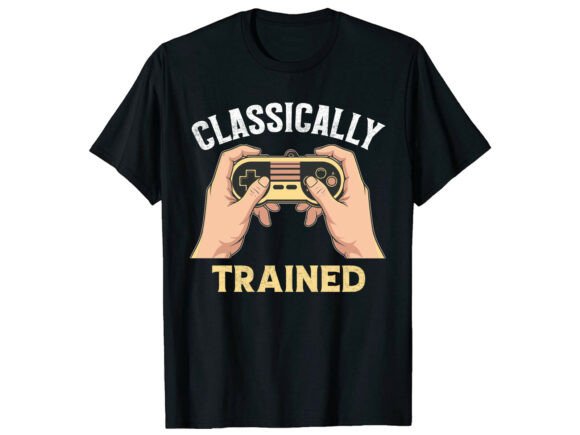 Classically Trained Gamer T-Shirt: A Graphic Design Gem