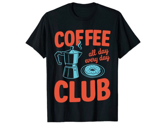 Coffee Club Lover T-Shirt: Perfect for Modern Graphics and T-Shirt Designs