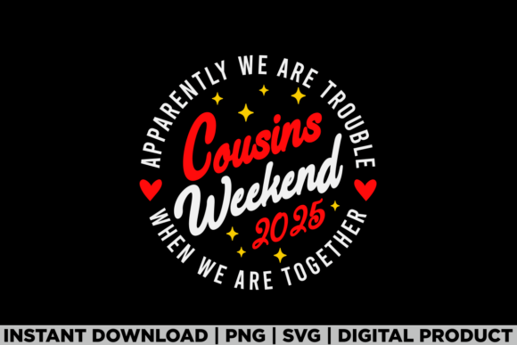 Cousins Weekend Christmas 2025 Party Tee: A Versatile Graphic Design Asset
