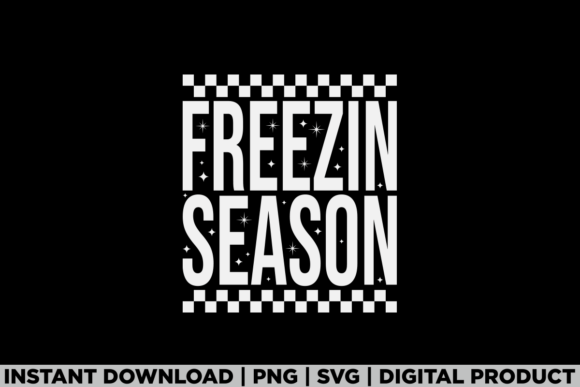 Freeezing Season Winter Holiday Tee: A Festive Graphic Design