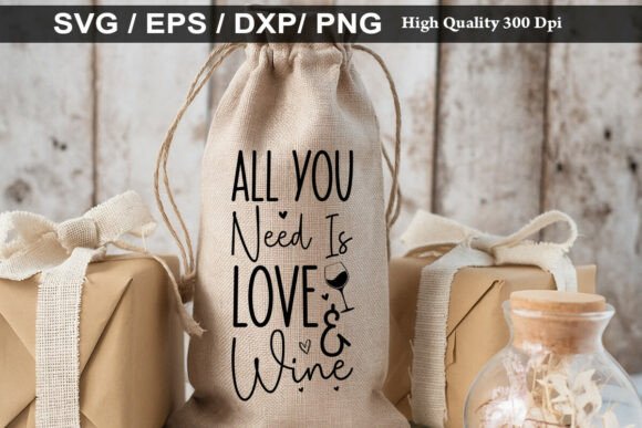 Love and Wine Graphics: Perfect for T-Shirt Designs