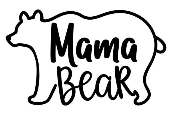 Mama Bear T-Shirt Design for Graphics and Handmade Projects