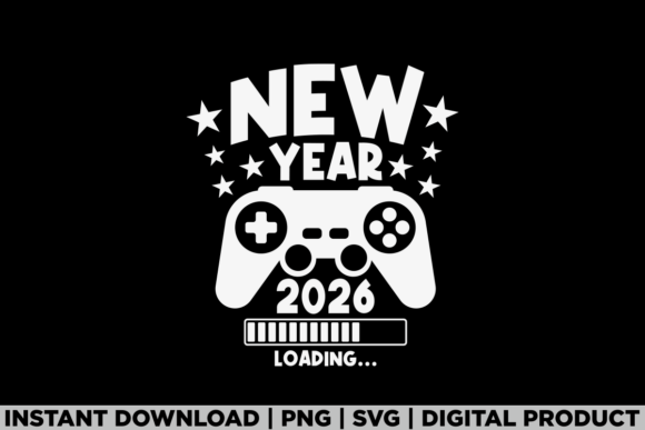 New Year 2026 Loading Gamer Tee: A Graphics Gem for T-Shirt Designs