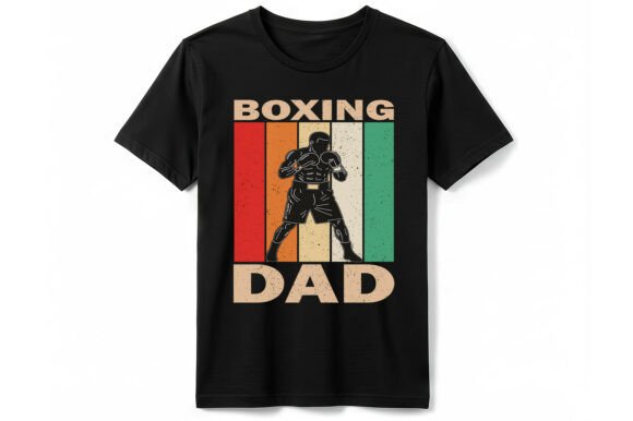 Retro Boxing Dad T-shirt: A Cool Gift Idea