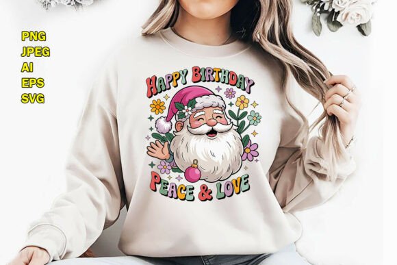 Retro Santa Claus T-Shirt PNG: A Graphics Must-Have