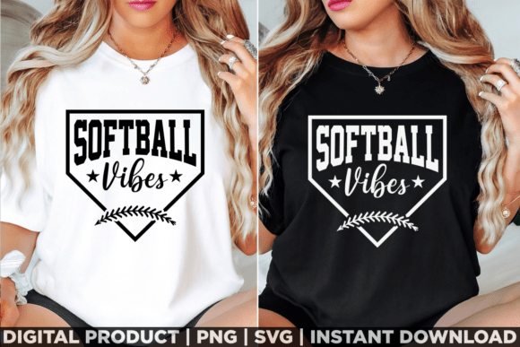 Softball Vibes for Sports Moms: T-Shirt Graphics